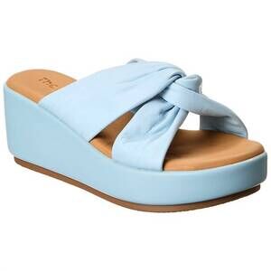 NEW THE FLEXX women's theo foulard platform sandals in cielo